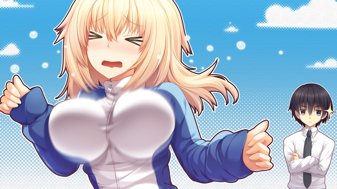 blonde_hair, blush, ch@r, game_cg, gleam_garden_no_shoujo, kusunoki_yuma, tie