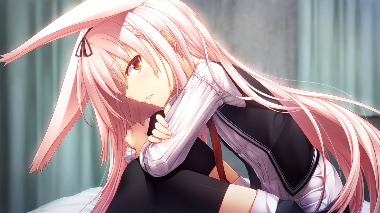 animal_ears, ch@r, game_cg, gleam_garden_no_shoujo, long_hair, luna_(gleam_garden_no_shoujo), pink_hair, red_eyes