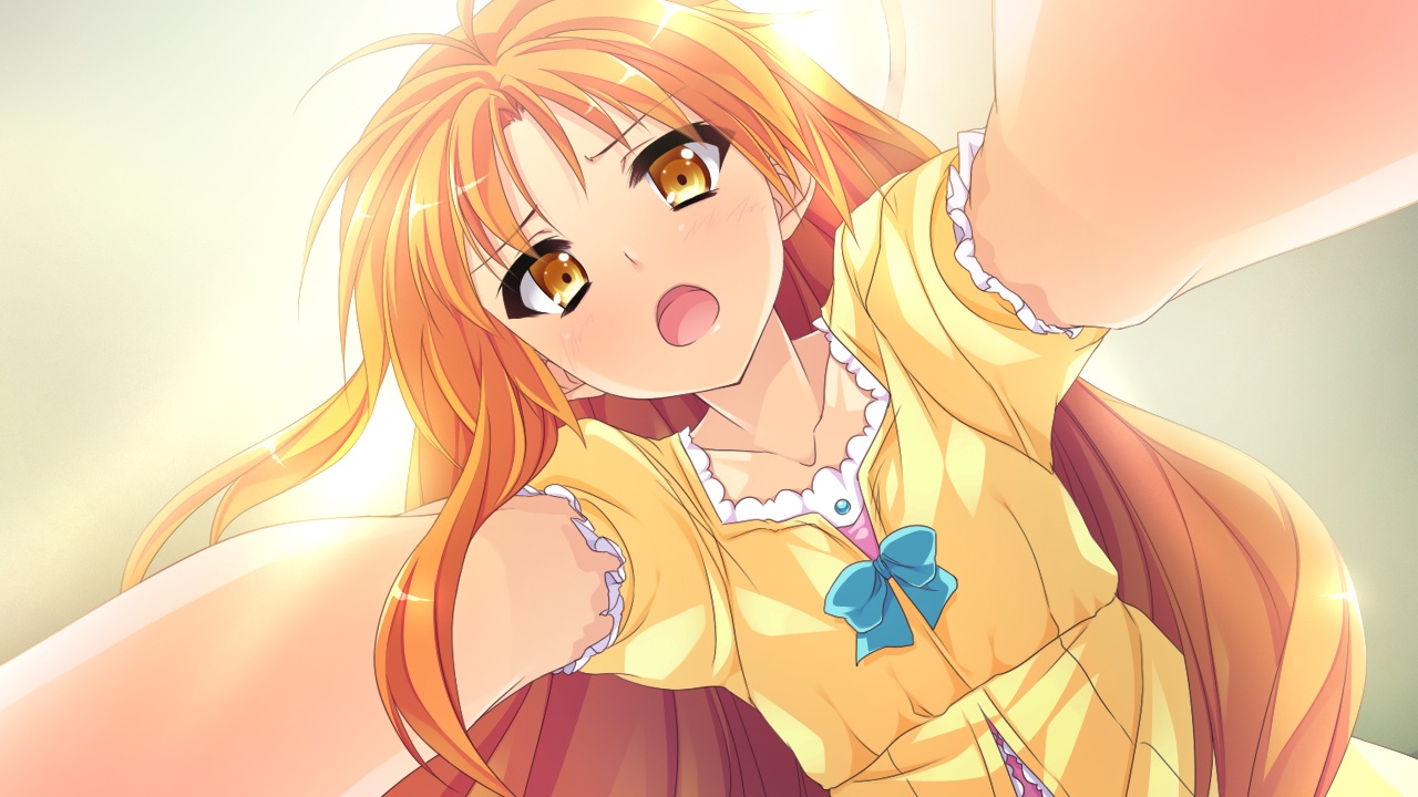 aono_sena, bow, close, game_cg, girls_be_ambitious!, long_hair, mtu, orange_hair