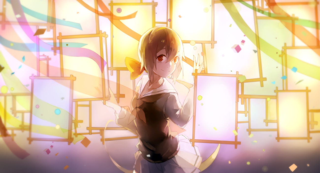 brown_eyes, brown_hair, koto_(kyousougiga), kyousougiga, nine_(liuyuhao1992), school_uniform, short_hair