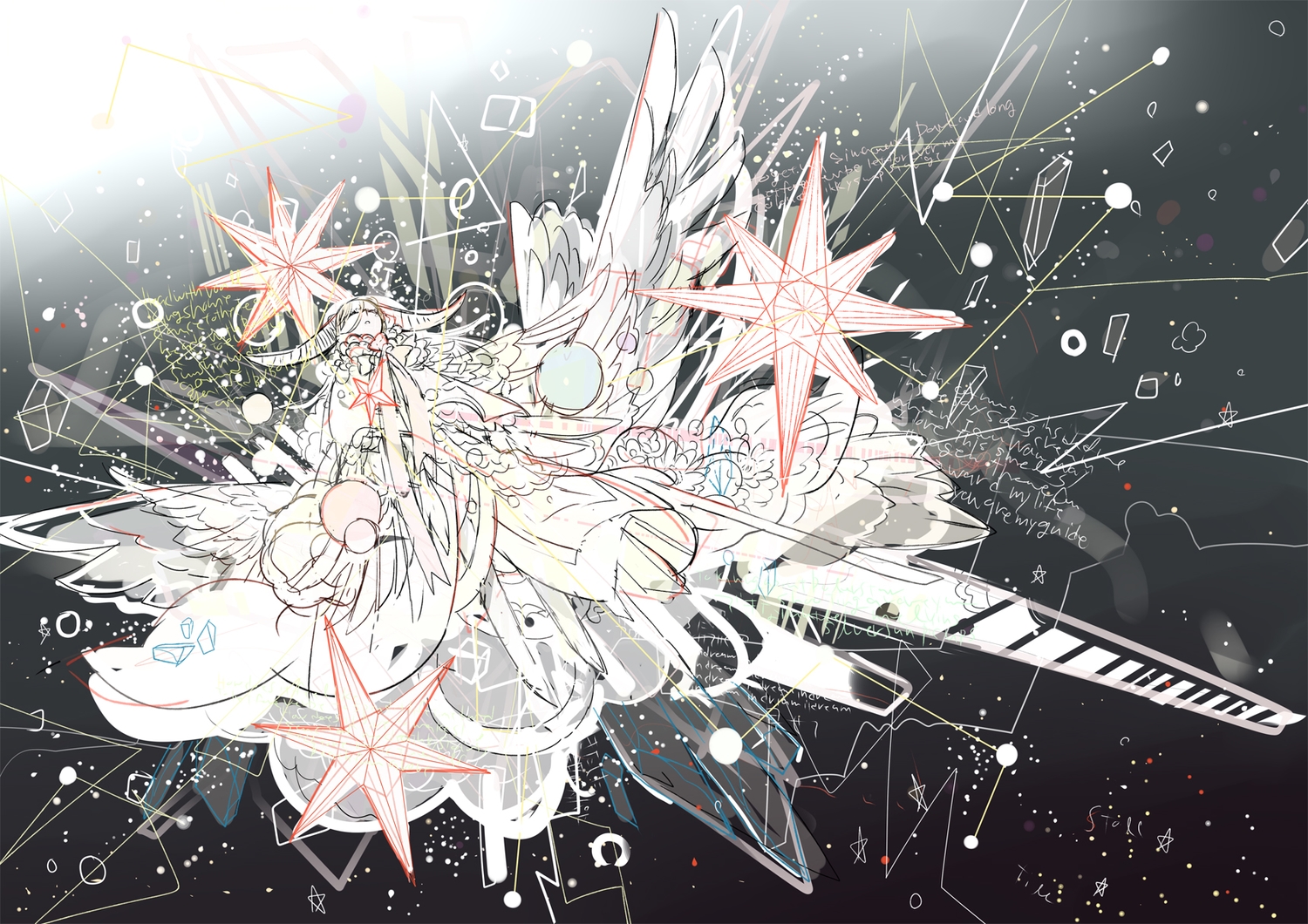 arakawa_(aintnoroom), horns, original, wings
