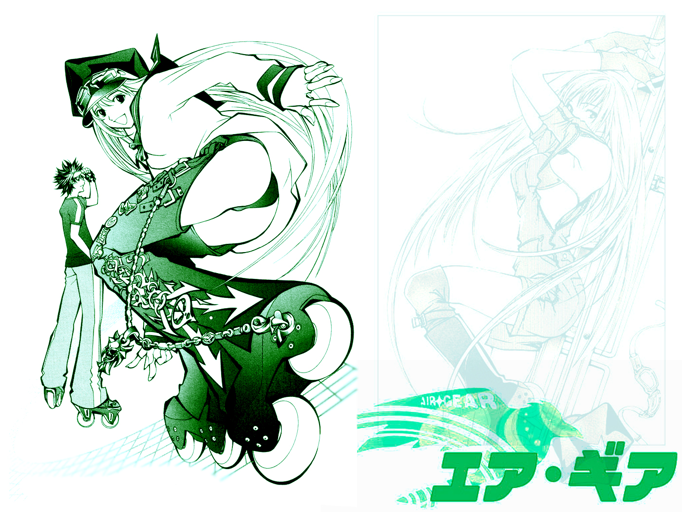 air_gear, green, minami_itsuki, oh_great, simca