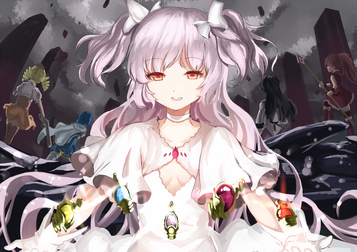 akemi_homura, kaname_madoka, mahou_shoujo_madoka_magica, miki_sayaka, rikkido, sakura_kyouko, tomoe_mami, ultimate_madoka