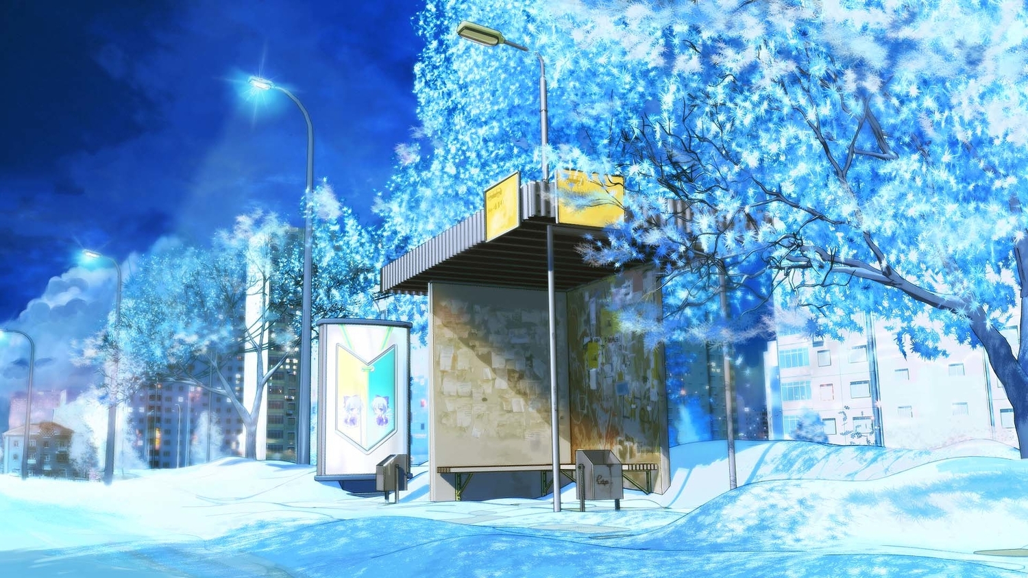 arsenixc, cirno, everlasting_summer, fairy, game_cg, jpeg_artifacts, no_humans, scenic