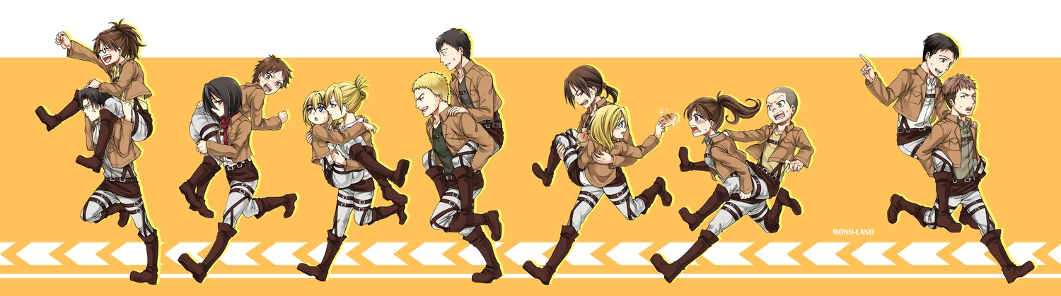 annie_leonhardt, armin_arlert, bertholt_fubar, black_hair, blonde_hair, boots, brown_hair, christa_renz