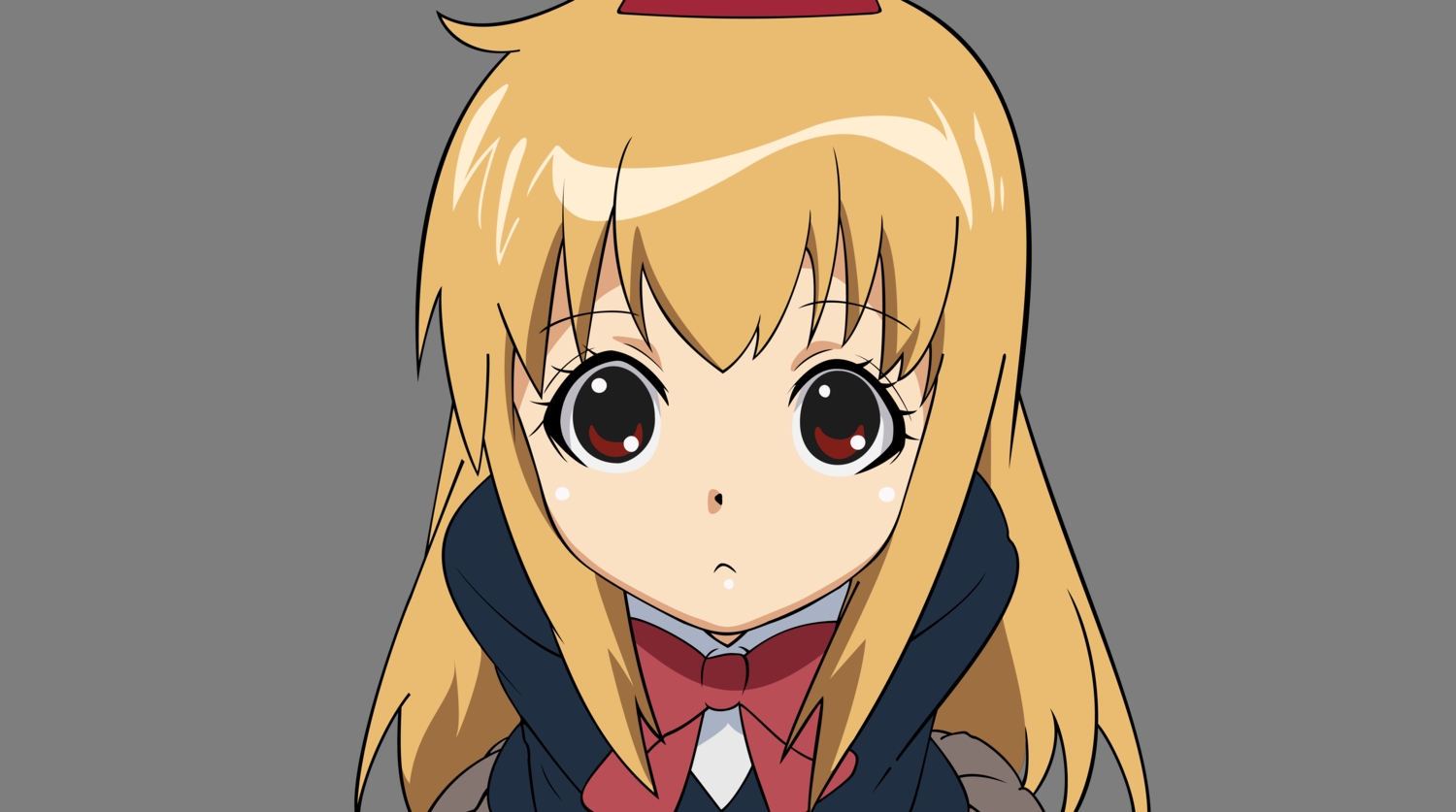blonde_hair, bow, close, genma_iroe, red_eyes, school_uniform, +tic_nee-san, transparent, vector
