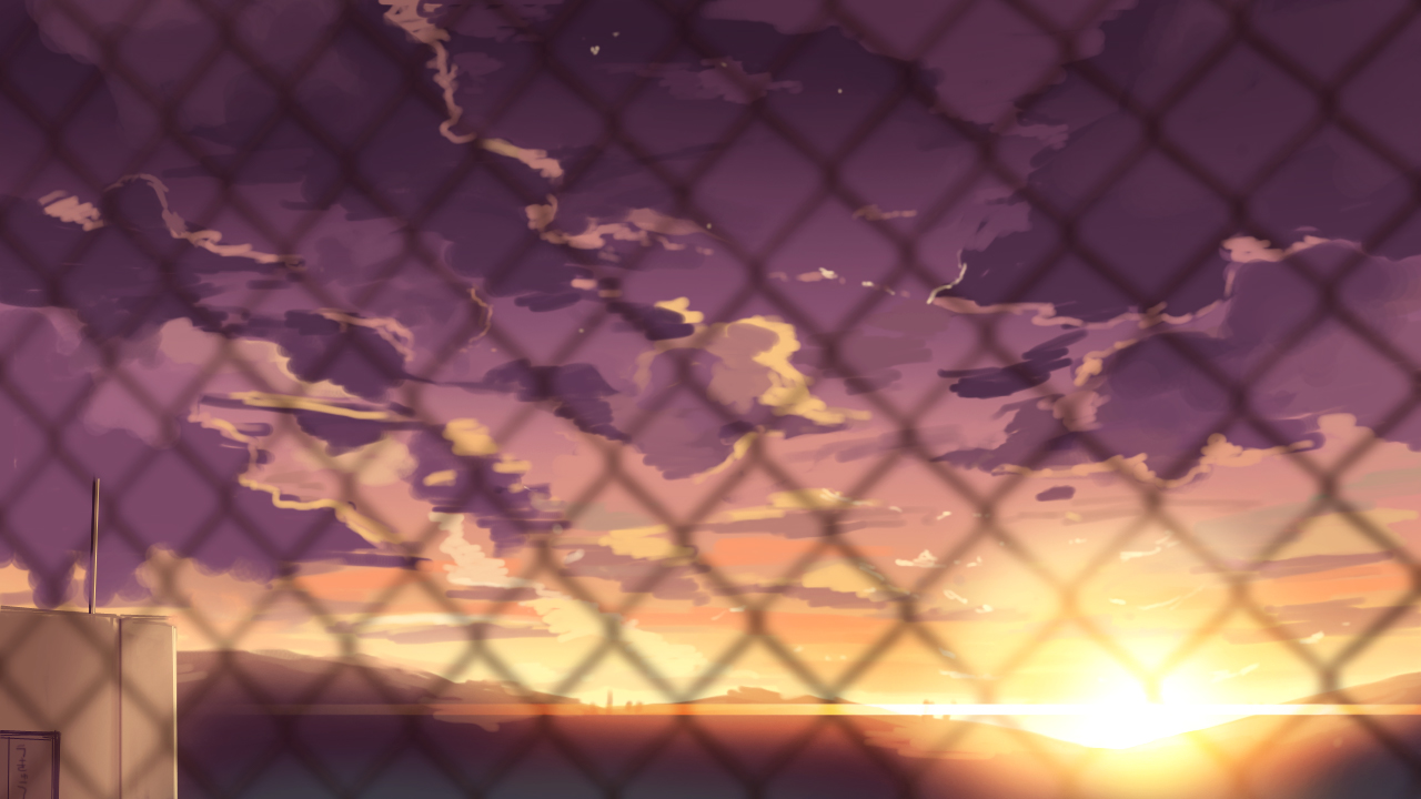 clouds, ha_ru, no_humans, original, scenic, sky, sunset