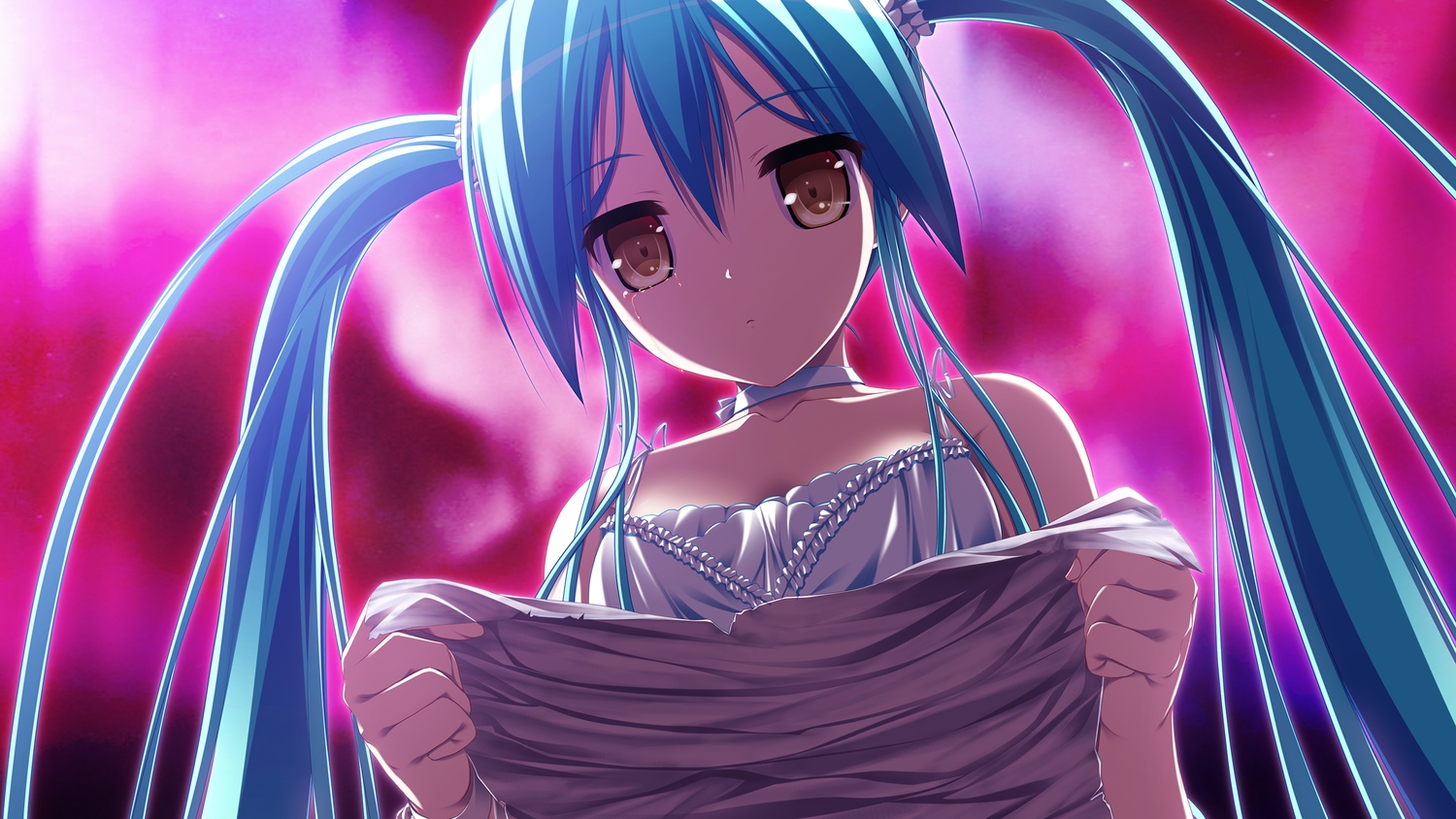 3rd_eye, blue_eyes, brown_eyes, game_cg, gensou_no_idea, kokoro_(gensou_no_idea), long_hair, sakaki_maki