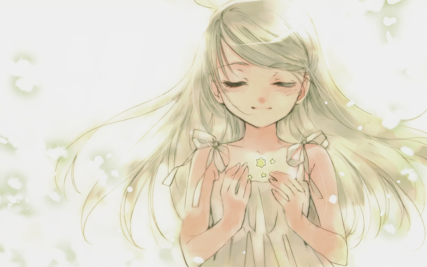 blonde_hair, cropped, dee, dress, kuramoto_kaya, little_stars_on_the_earth, long_hair