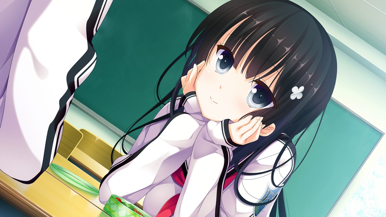 black_hair, game_cg, ichiban_janakya_dame_desu_ka?, ichimine_kohaku, long_hair, nanase_meruchi, rosebleu, school_uniform