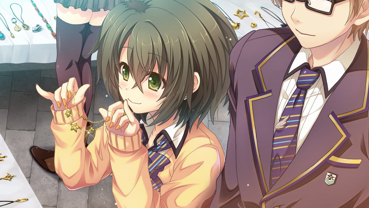 aoyagi_nasuya, black_hair, blush, digital_cute, game_cg, glasses, green_eyes, kouguchi_moto
