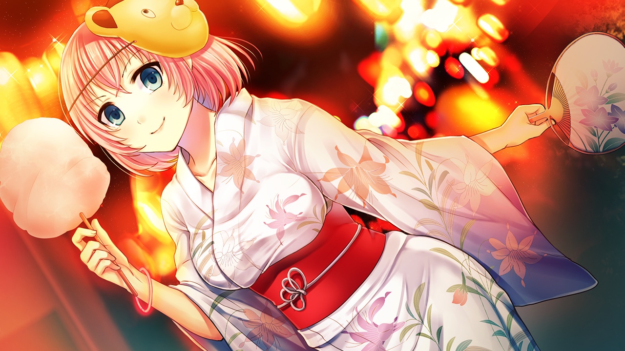 ayame_no_machi_to_ohimesama, blue_eyes, festival, game_cg, japanese_clothes, kazuharu_kina, mask, more_(company)