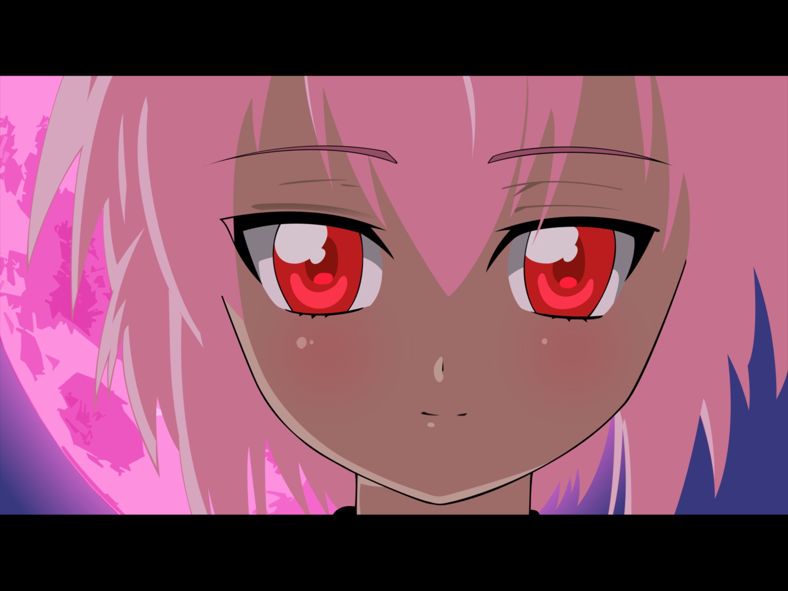 artemis, pink_hair, red_eyes, tsukuyomi_moon_phase, vampire, vector
