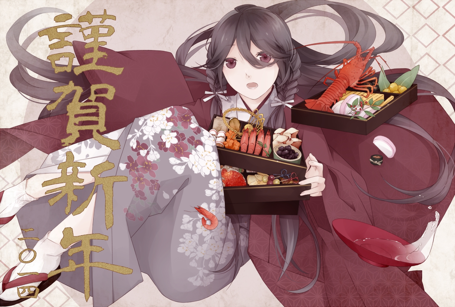 food, japanese_clothes, kimono, original, sekii