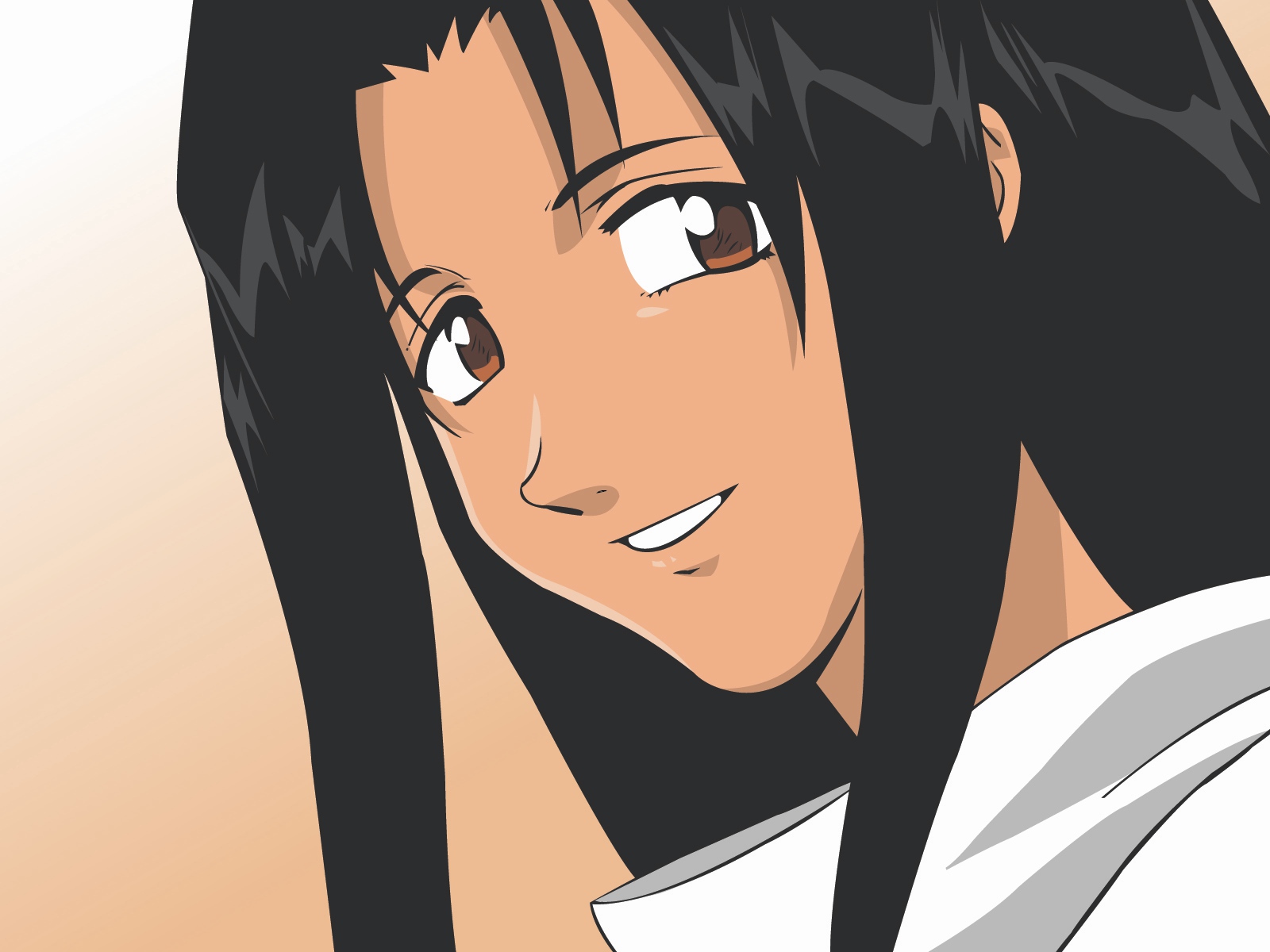 black_hair, brown_eyes, rem_saverem, trigun, vector