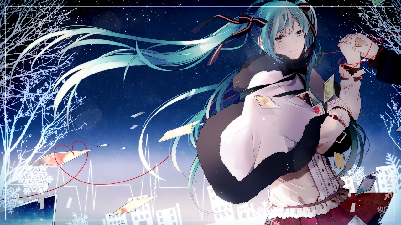 aqua_hair, bow, hatsune_miku, long_hair, twintails, vocaloid, yori_(y_rsy)