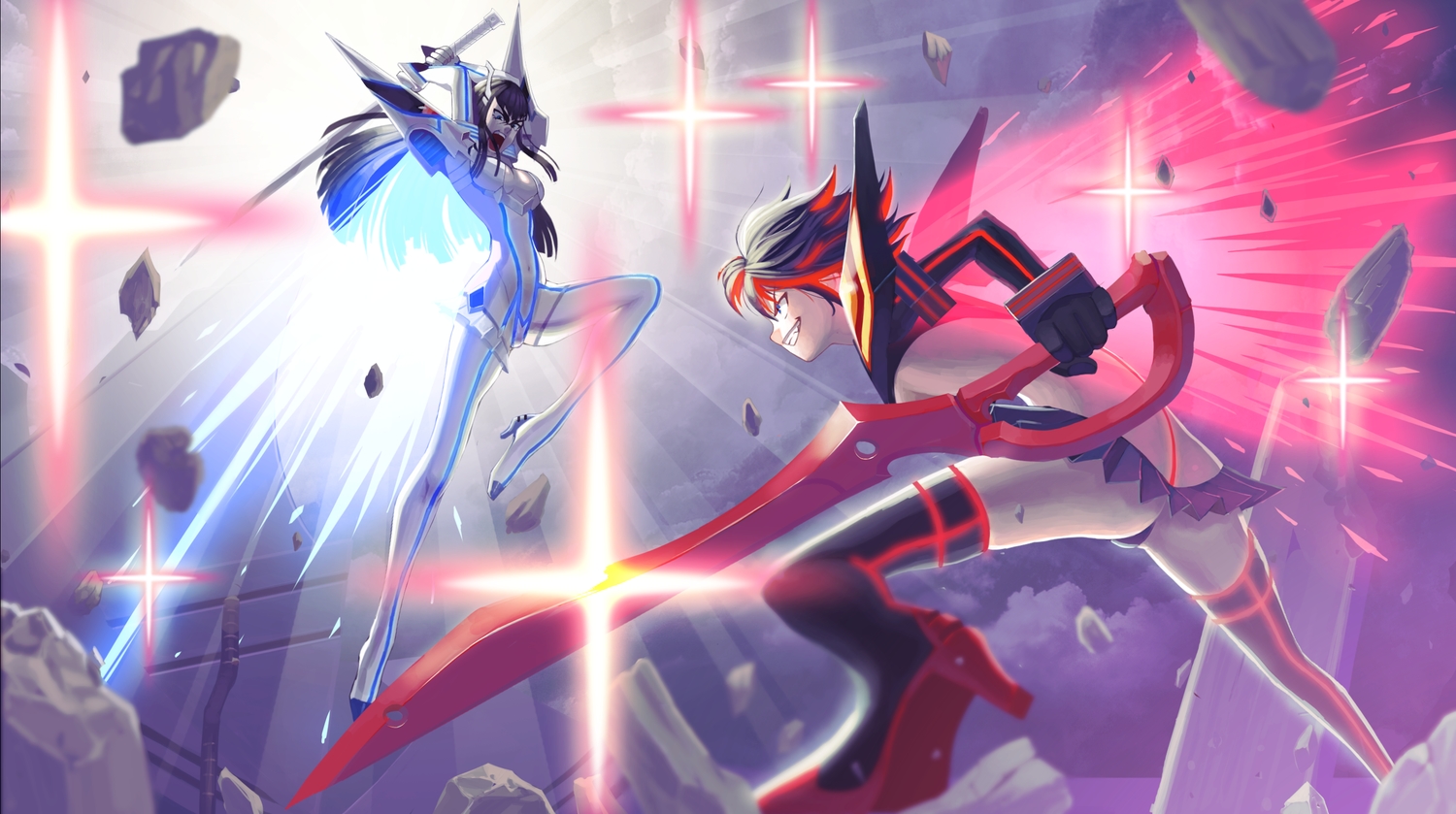 kill_la_kill, kiryuin_satsuki, matoi_ryuuko, (tat)