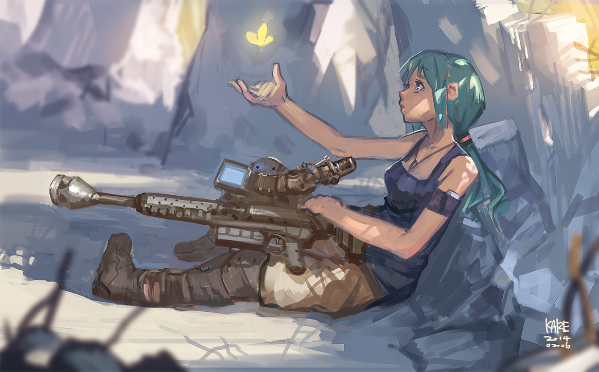 gun, hatsune_miku, tommy830219, vocaloid, weapon