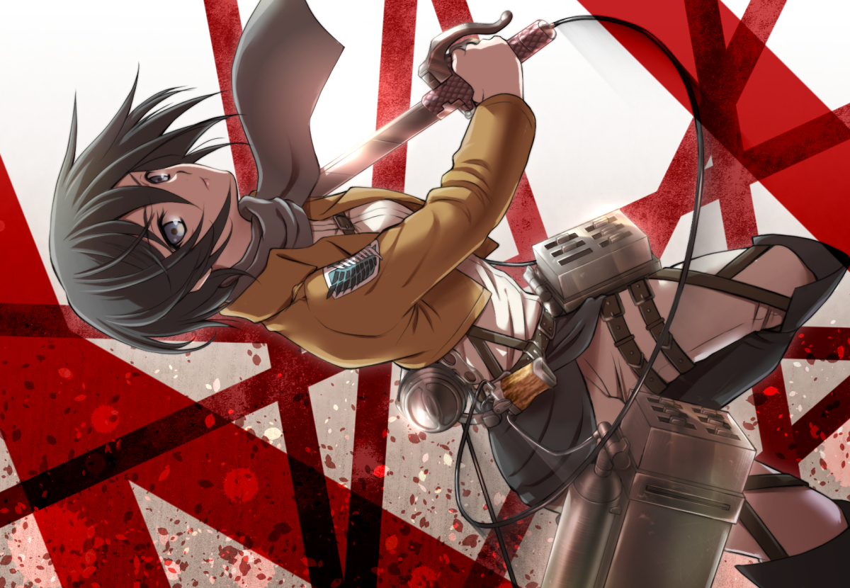 mikasa_ackerman, sasano_shiki, shingeki_no_kyojin