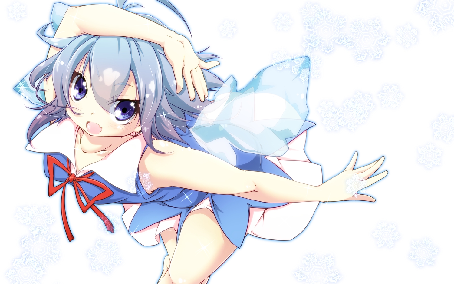 blue_hair, cirno, fairy, haruyonoto, touhou
