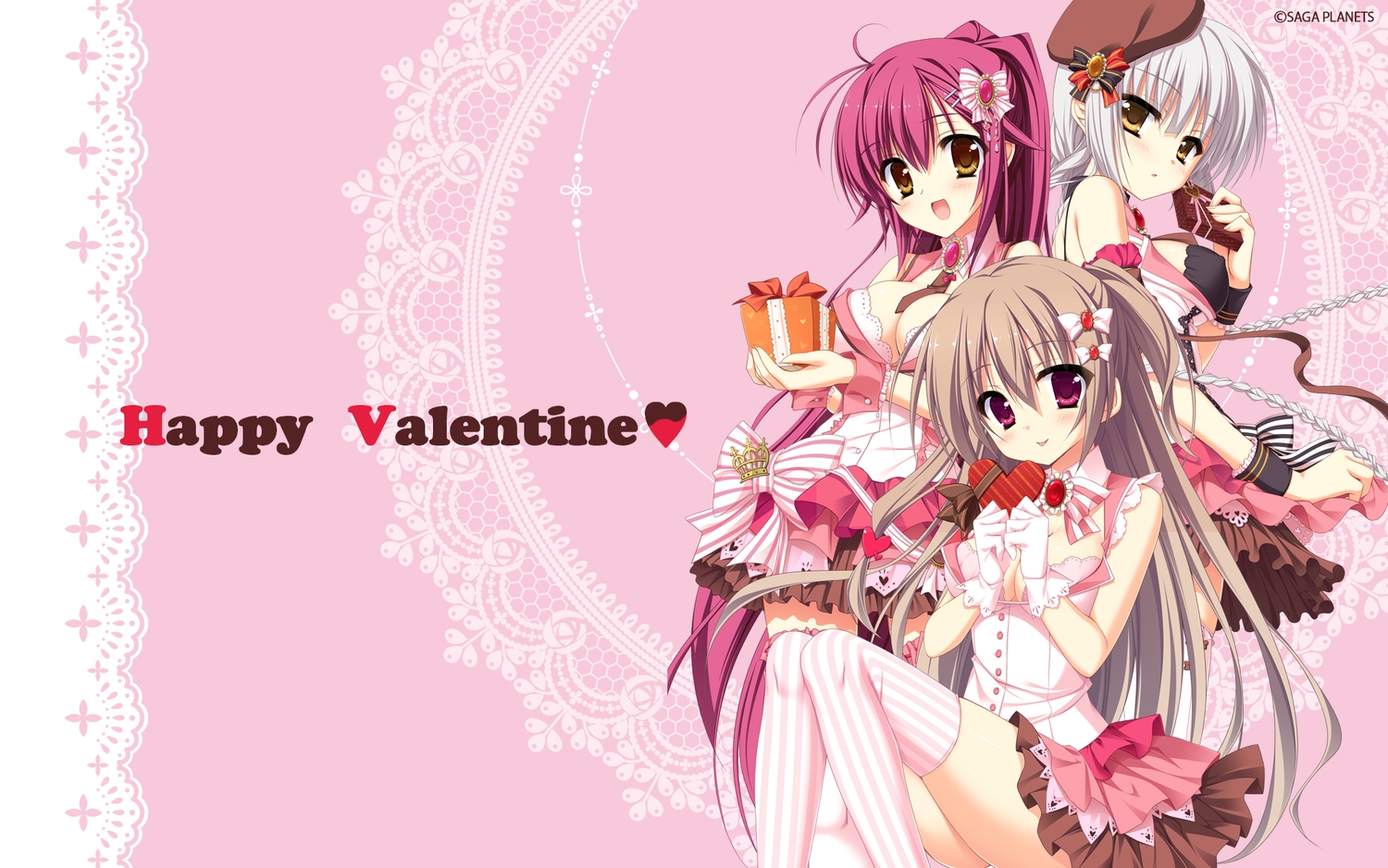 arisue_tsukasa, chimaro, hat, karumaruka_circle, kousaka_yukiha, matsumiya_kiseri, narumi_an, saga_planets