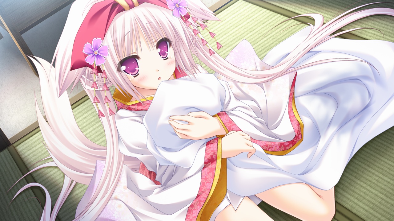 animal_ears, foxgirl, game_cg, hanairo_heptagram, japanese_clothes, loli, lump_of_sugar, miyuri, moekibara_fumitake, purple_eyes, tail