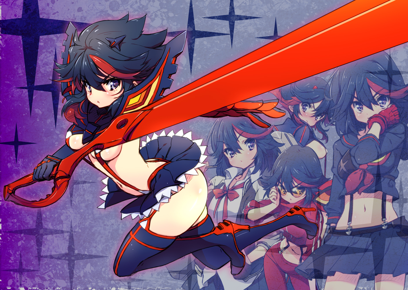 kill_la_kill, matoi_ryuuko, pandaki_(aki)