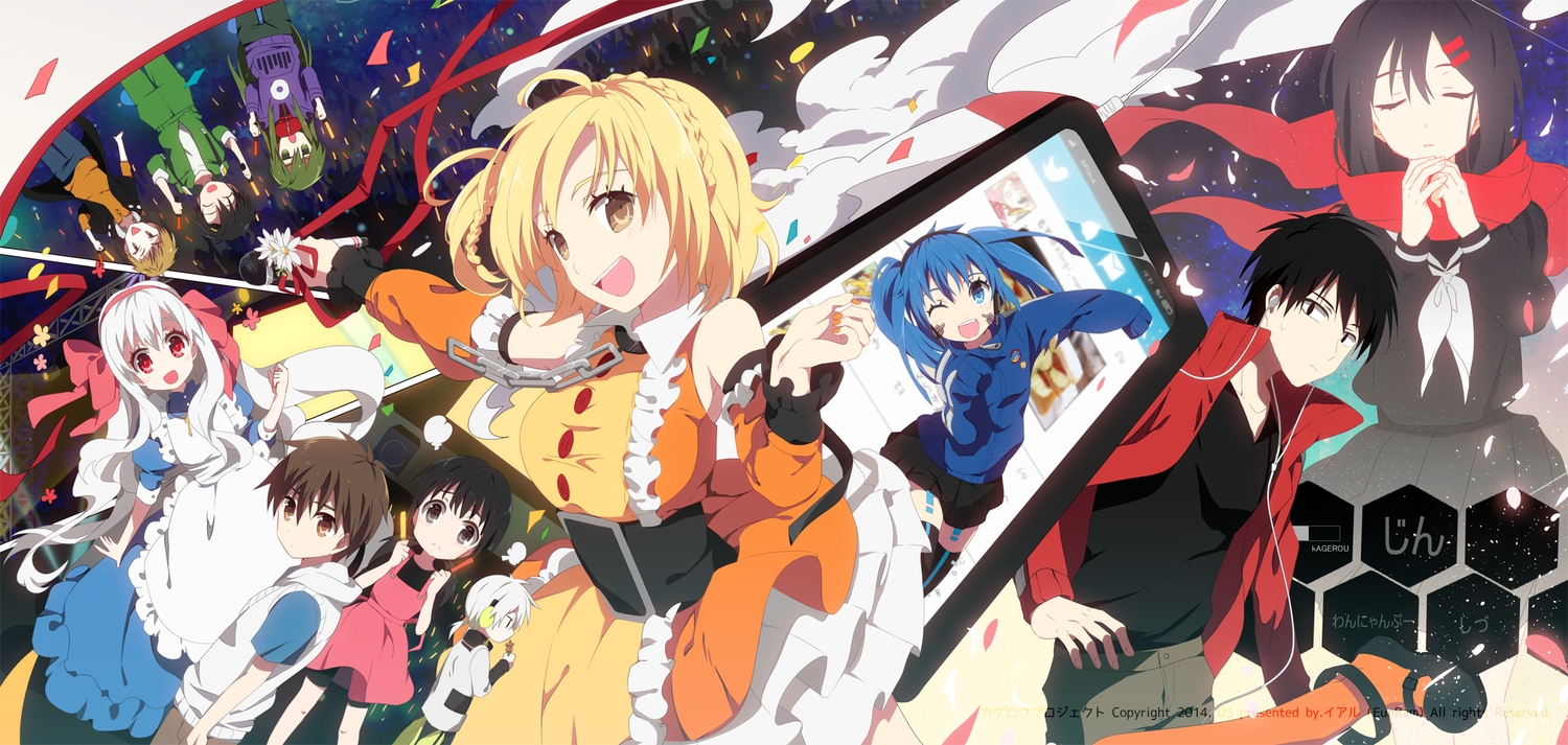 amamiya_hibiya, asahina_hiyori, ene_(kagerou_project), eunram, kagerou_project, kano_shuuya, kido_tsubomi, kisaragi_momo