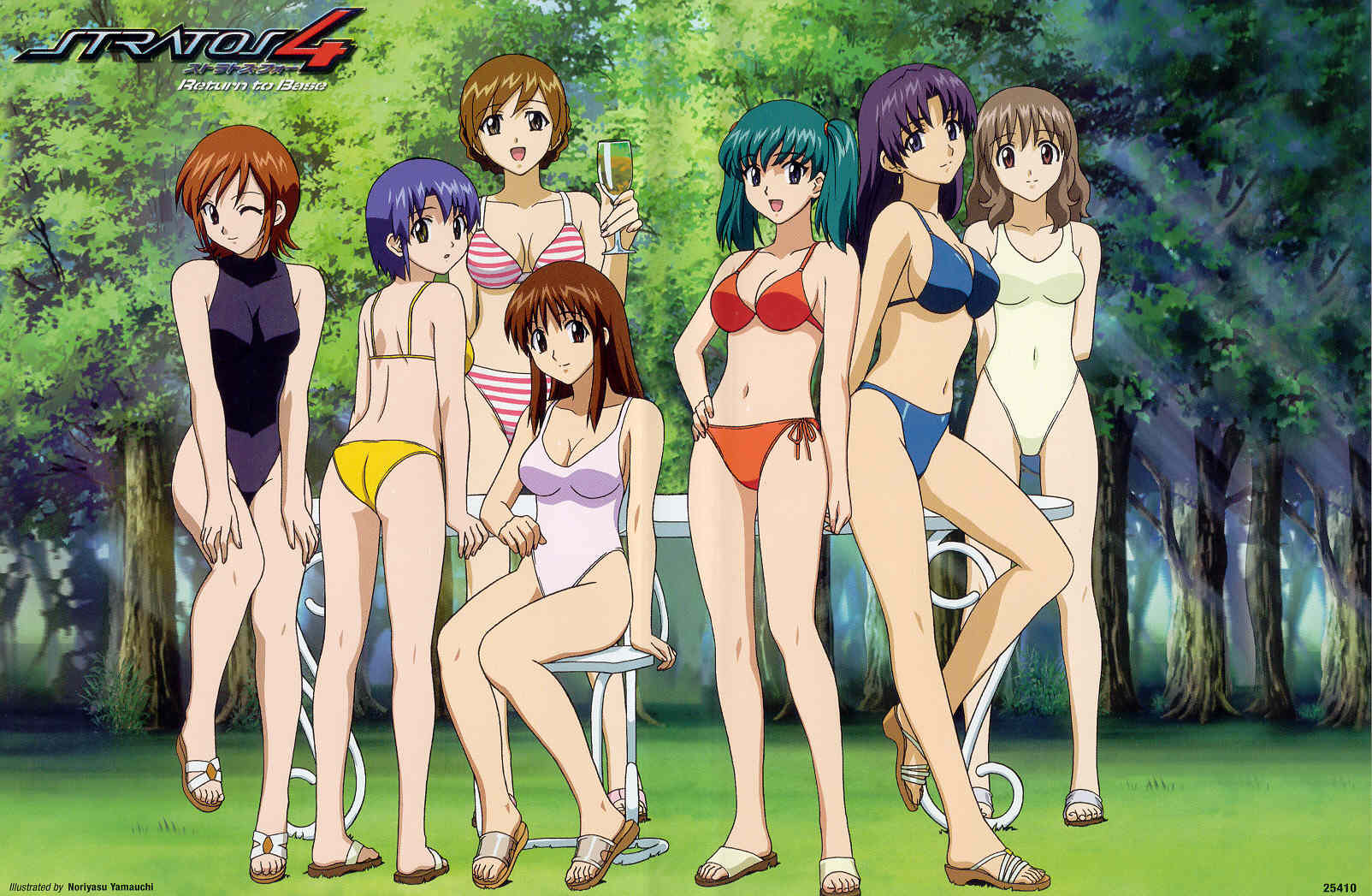 doi_shizuha, forest, honjou_mikaze, kikuhara_karin, nakamura_ayamo, ran_mikuriya, sayaka_kisaragi, stratos_4