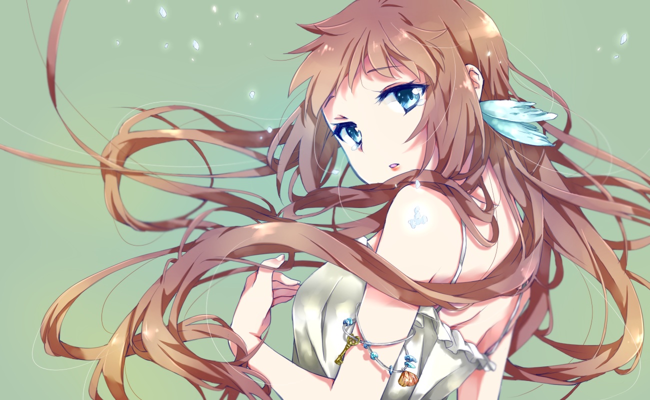 blue_eyes, brown_hair, long_hair, mukaido_manaka, nagi_no_asukara, tojo_(natumi1412)
