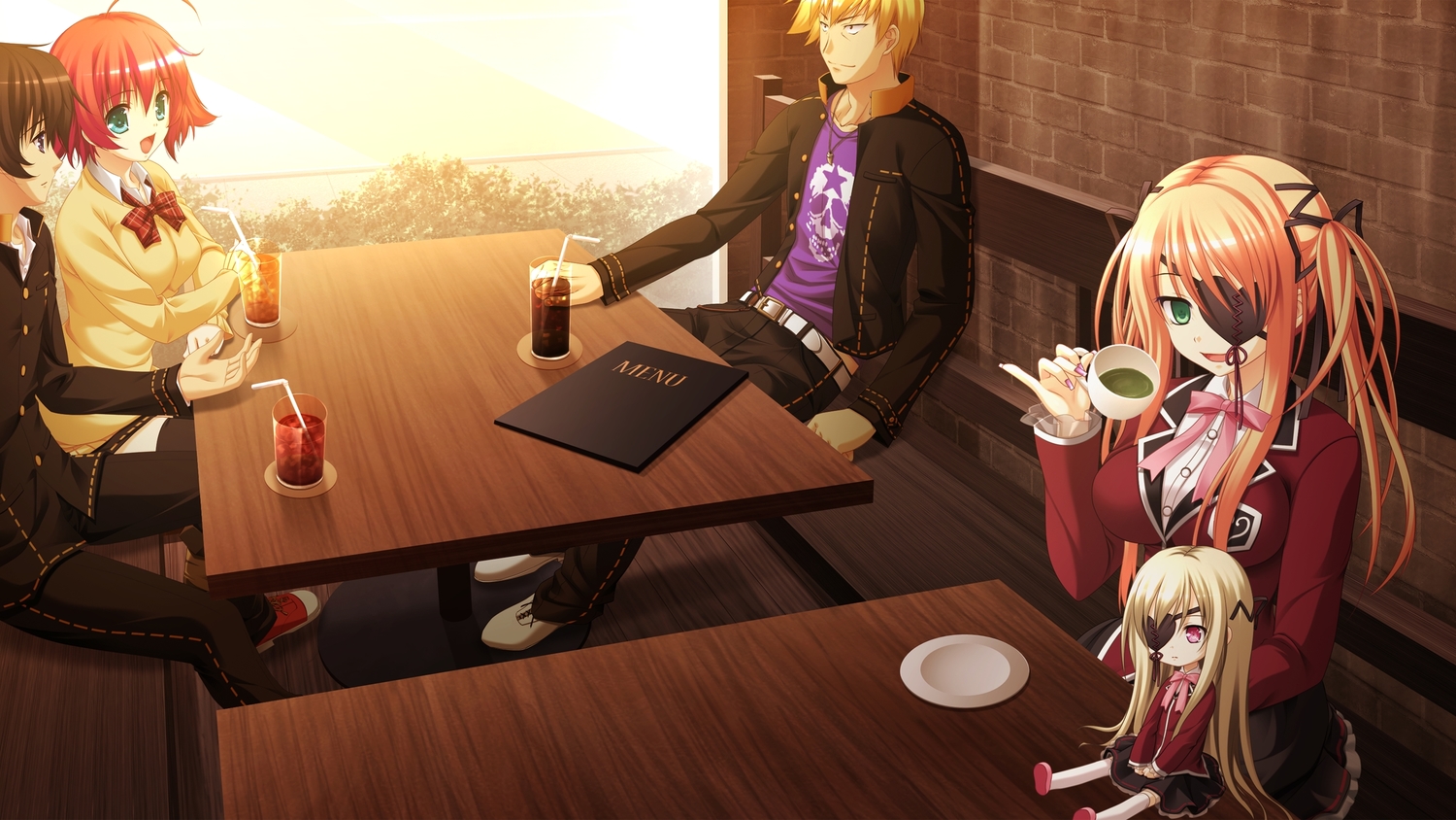 ayasama_rui, doll, drink, eyepatch, fuse_narumi, game_cg, irina_e_tolstaia, makita_maki