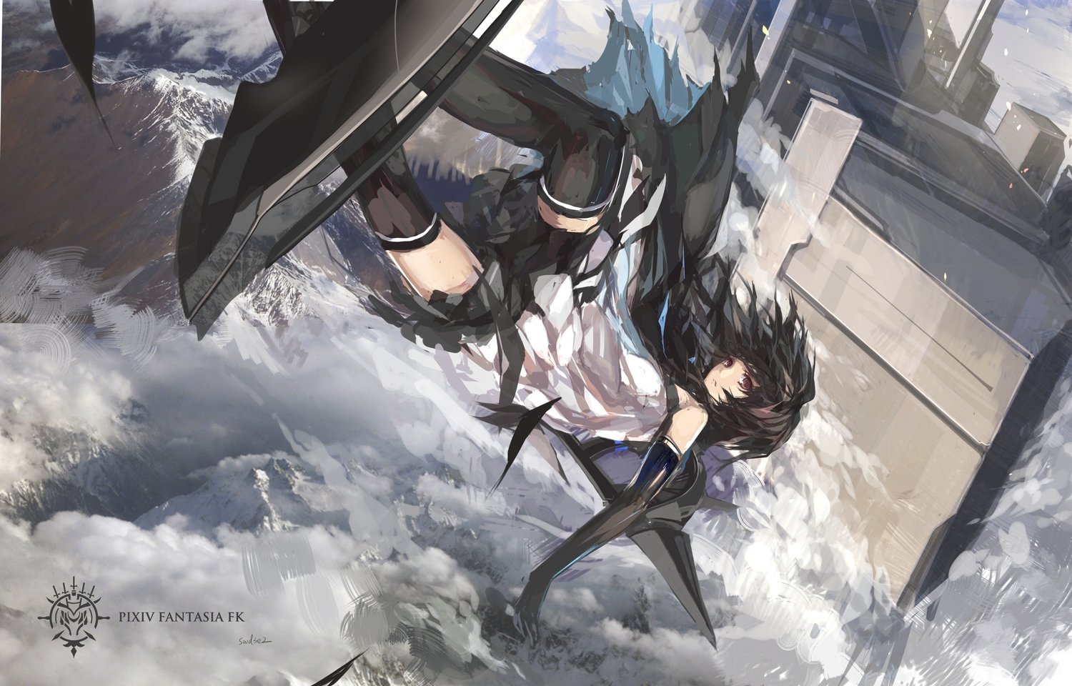 clouds, landscape, original, paradise_(pffk), pixiv_fantasia, scenic, sky, swd3e2