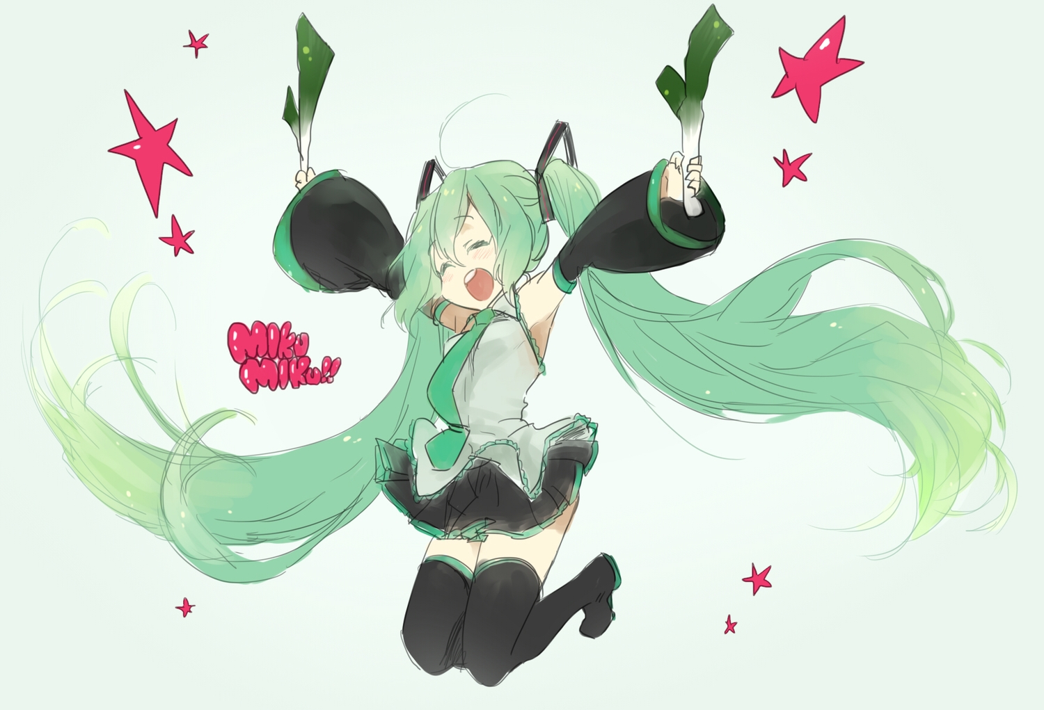 catgirl0926, hatsune_miku, leek, vocaloid