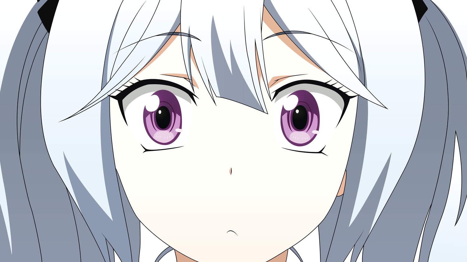 close, d-fragments, purple_eyes, sakai_tama, vector, white_hair