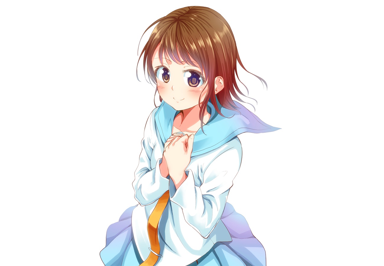 attsun_(atsushi_jb), brown_eyes, brown_hair, nisekoi, onodera_kosaki, school_uniform, tie, white