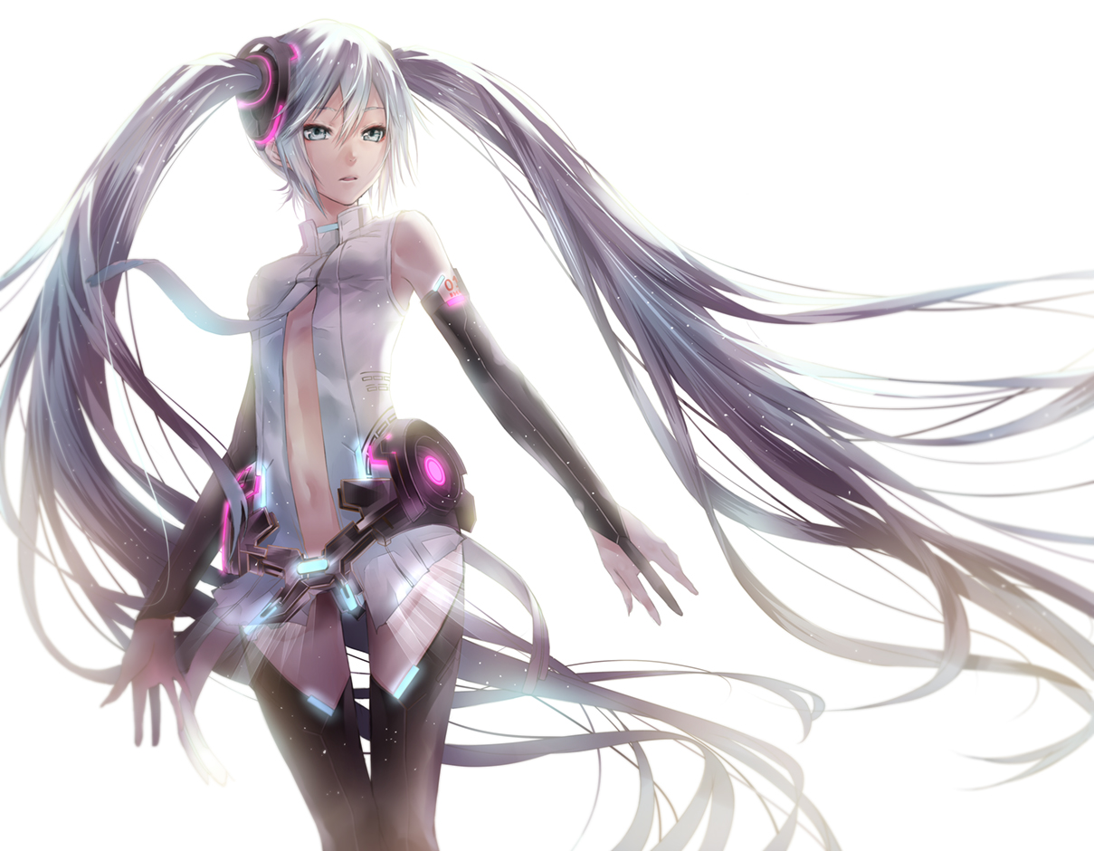 blue_eyes, blue_hair, hatsune_miku, long_hair, navel, senghei_jerryu, tie, twintails, vocaloid