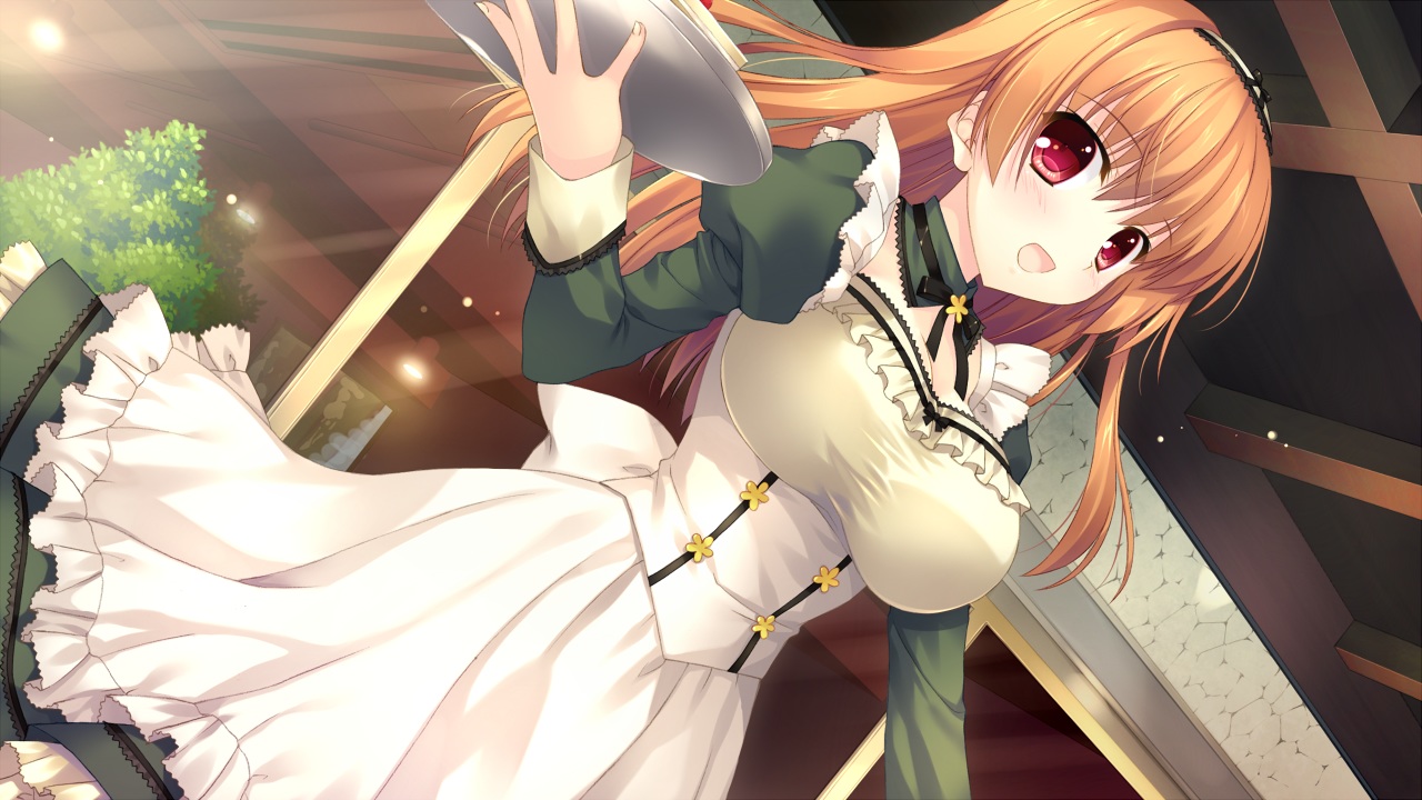 alia's_carnival, asamiya_shiina, brown_hair, game_cg, nanao_naru, nanawind, red_eyes, uniform