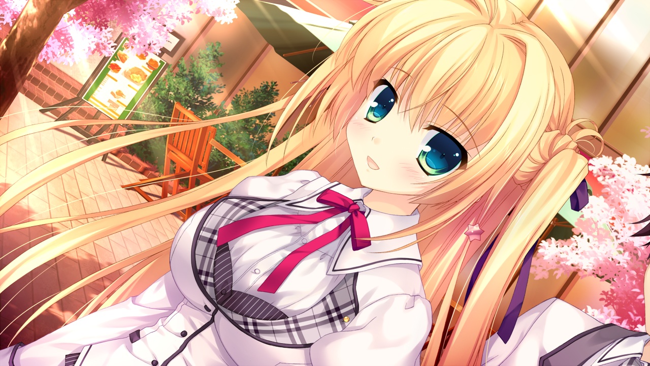 alia's_carnival, blonde_hair, blue_eyes, game_cg, long_hair, nanao_naru, nanawind, ribbons