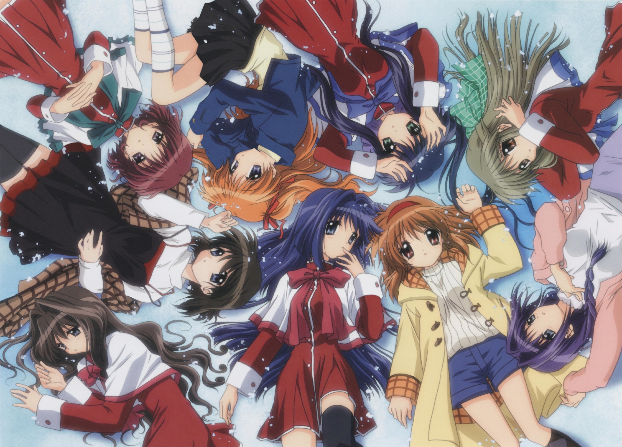 amano_mishio, kanon, kawasumi_mai, kurata_sayuri, minase_akiko, minase_nayuki, misaka_kaori, misaka_shiori