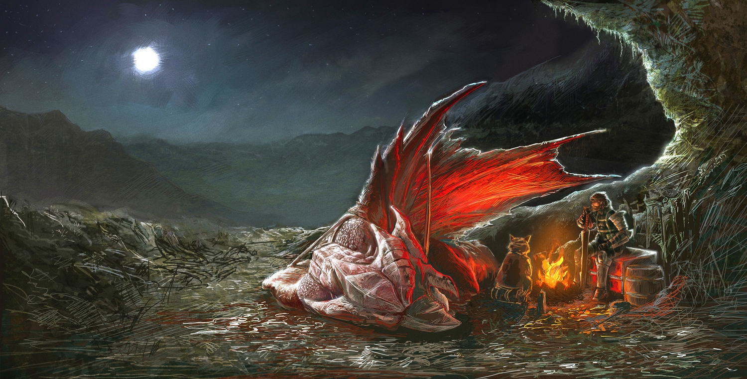 animal, armor, big_boss, cat, crossover, david_hsu_yen, felyne, fire