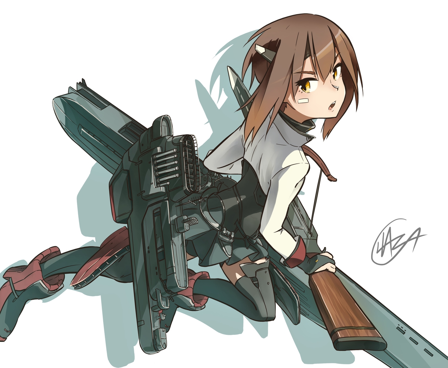 anthropomorphism, hatsuga_(dmaigmai), kantai_collection, taihou_(kancolle)