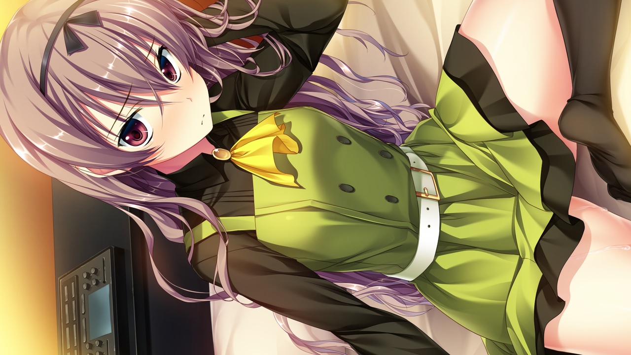 amakura, brown_eyes, brown_hair, game_cg, headband, long_hair, mutsuki_misora, root_nuko