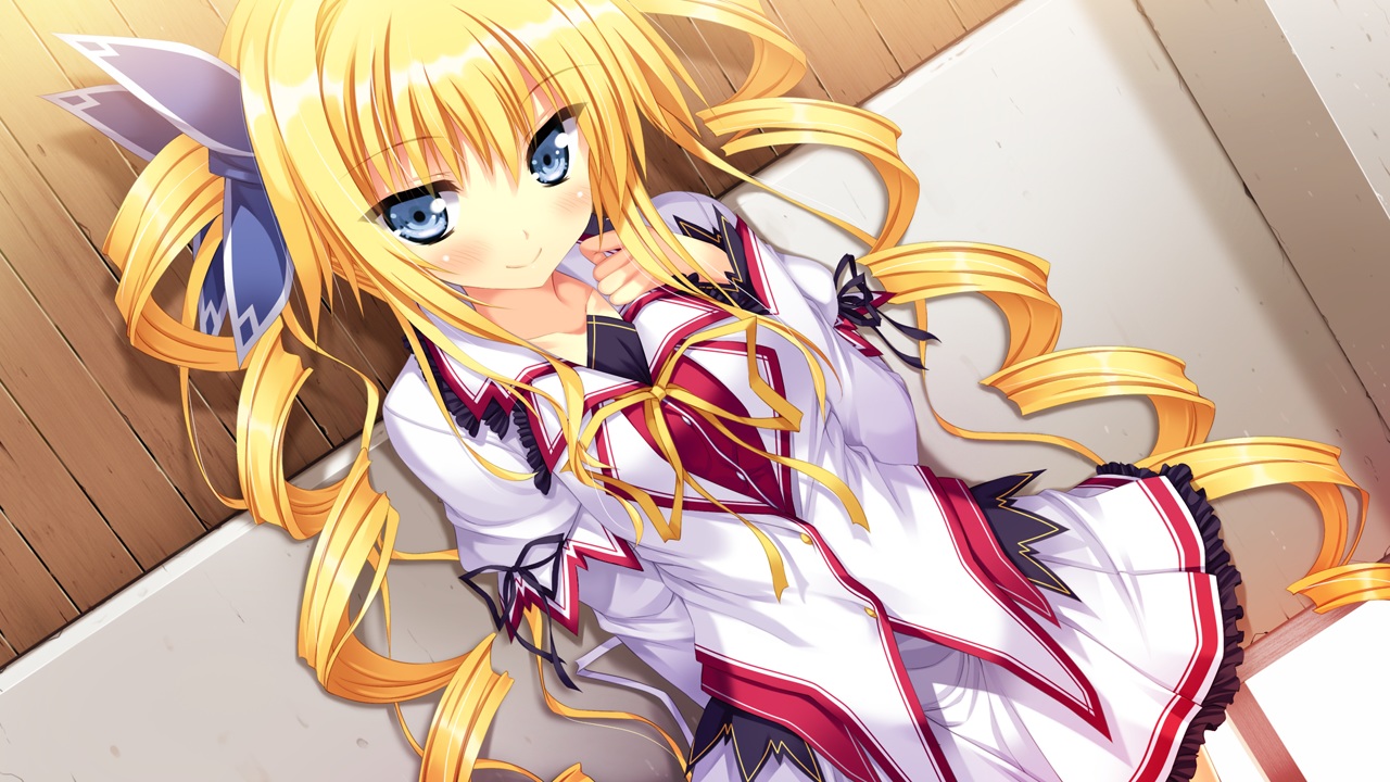 blonde_hair, blue_eyes, eufonie, eve_elaine_austin, game_cg, koiken_otome, long_hair, ribbons