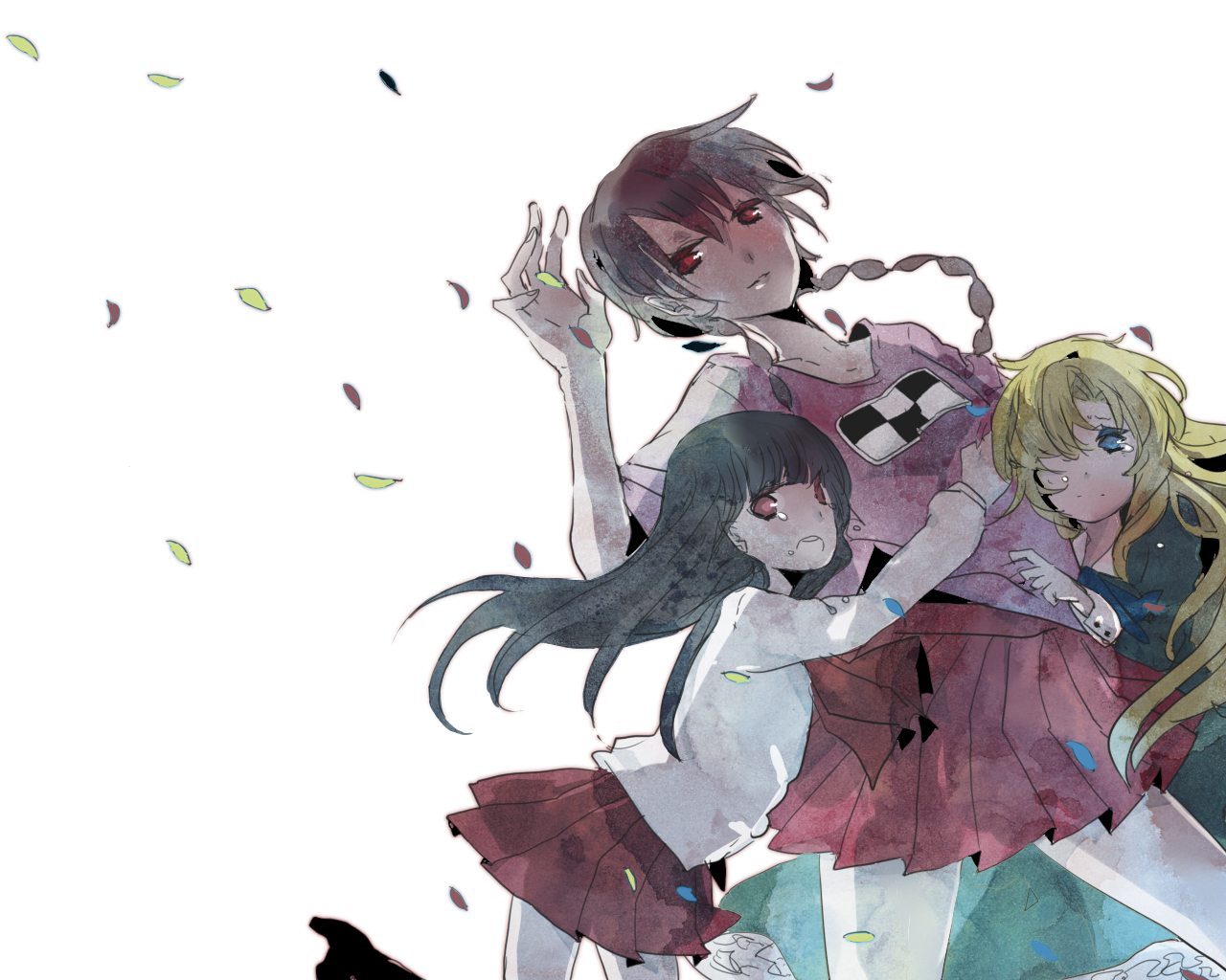 crossover, ib, ib_(ib), madotsuki, mary_(ib), suzuen, yume_nikki