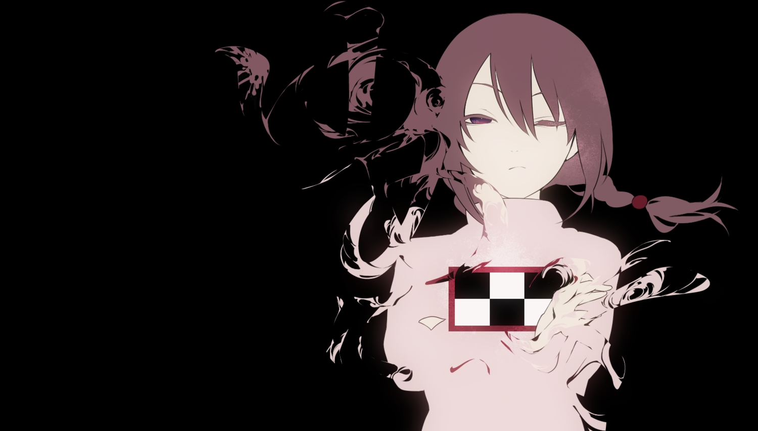 black, braids, brown_hair, madotsuki, masato_hiro, wink, yume_nikki