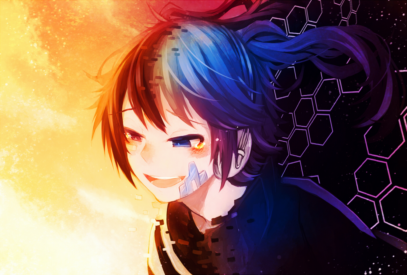 bicolored_eyes, ene_(kagerou_project), enomoto_takane, headphones, kagerou_project, ponita