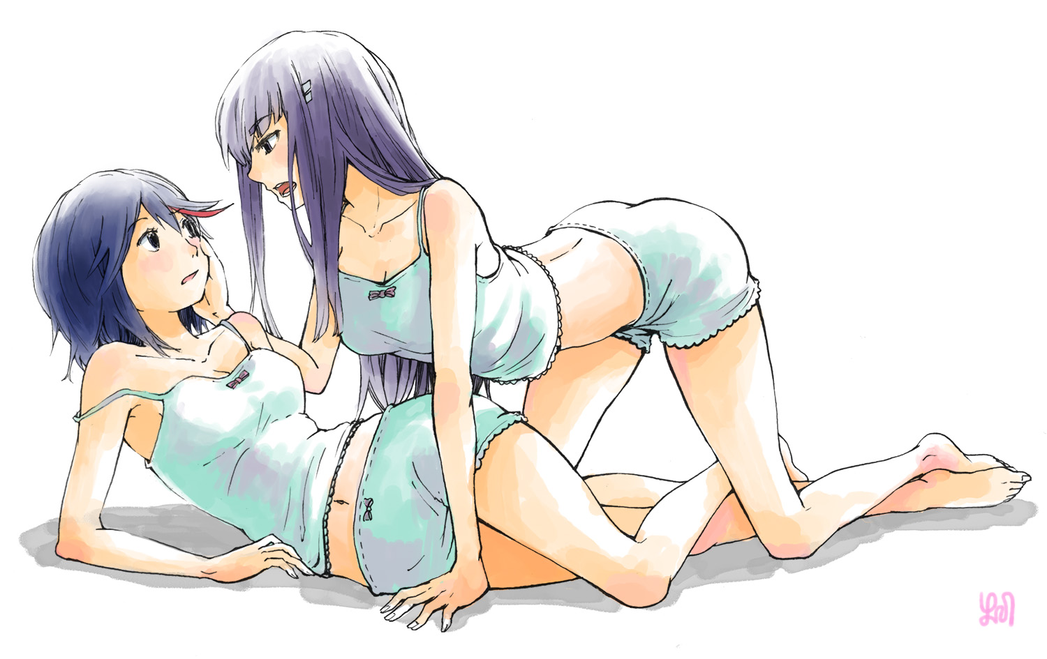 kill_la_kill, kiryuin_satsuki, matoi_ryuuko, mooku, shoujo_ai