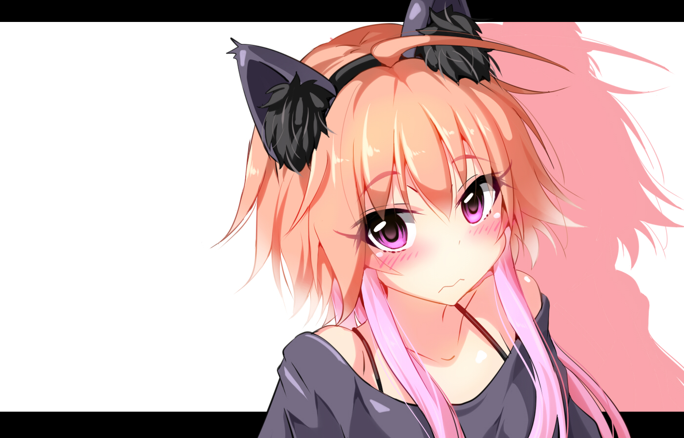 animal_ears, blush, idolmaster, idolmaster_cinderella_girls, natsu_(anta_tte_hitoha), ninomiya_asuka, orange_hair, pink_eyes