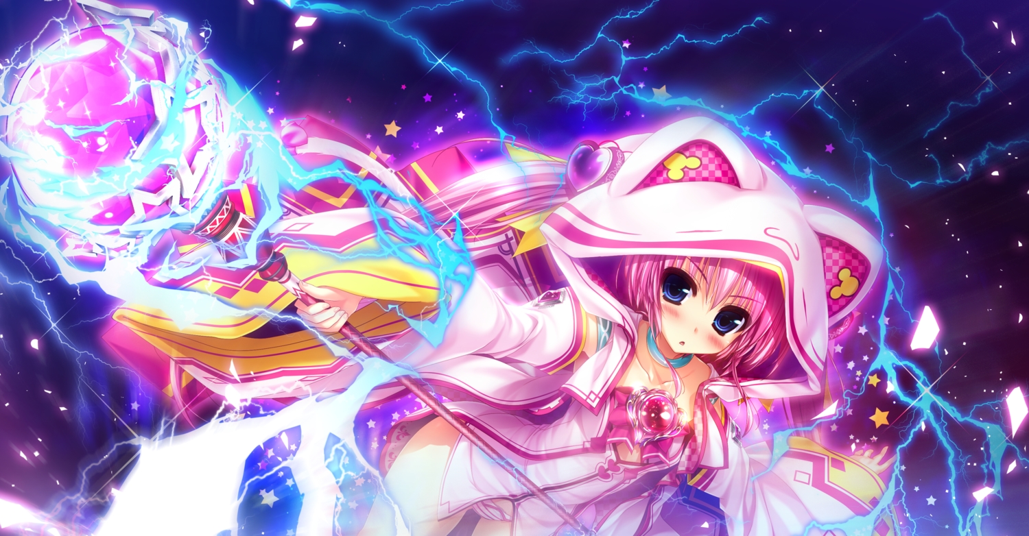 benifuji_yuria, blue_eyes, blush, choker, clochette, game_cg, long_hair, oshiki_hitoshi