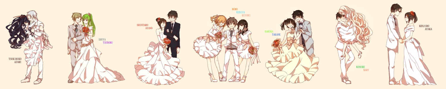 amamiya_hibiya, asahina_hiyori, azami_(kagerou_project), enomoto_takane, kagerou_project, kano_shuuya, kido_tsubomi, kisaragi_momo